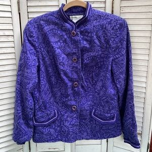 🌻 Fly Fringe Purple Contrast Jacket Medium